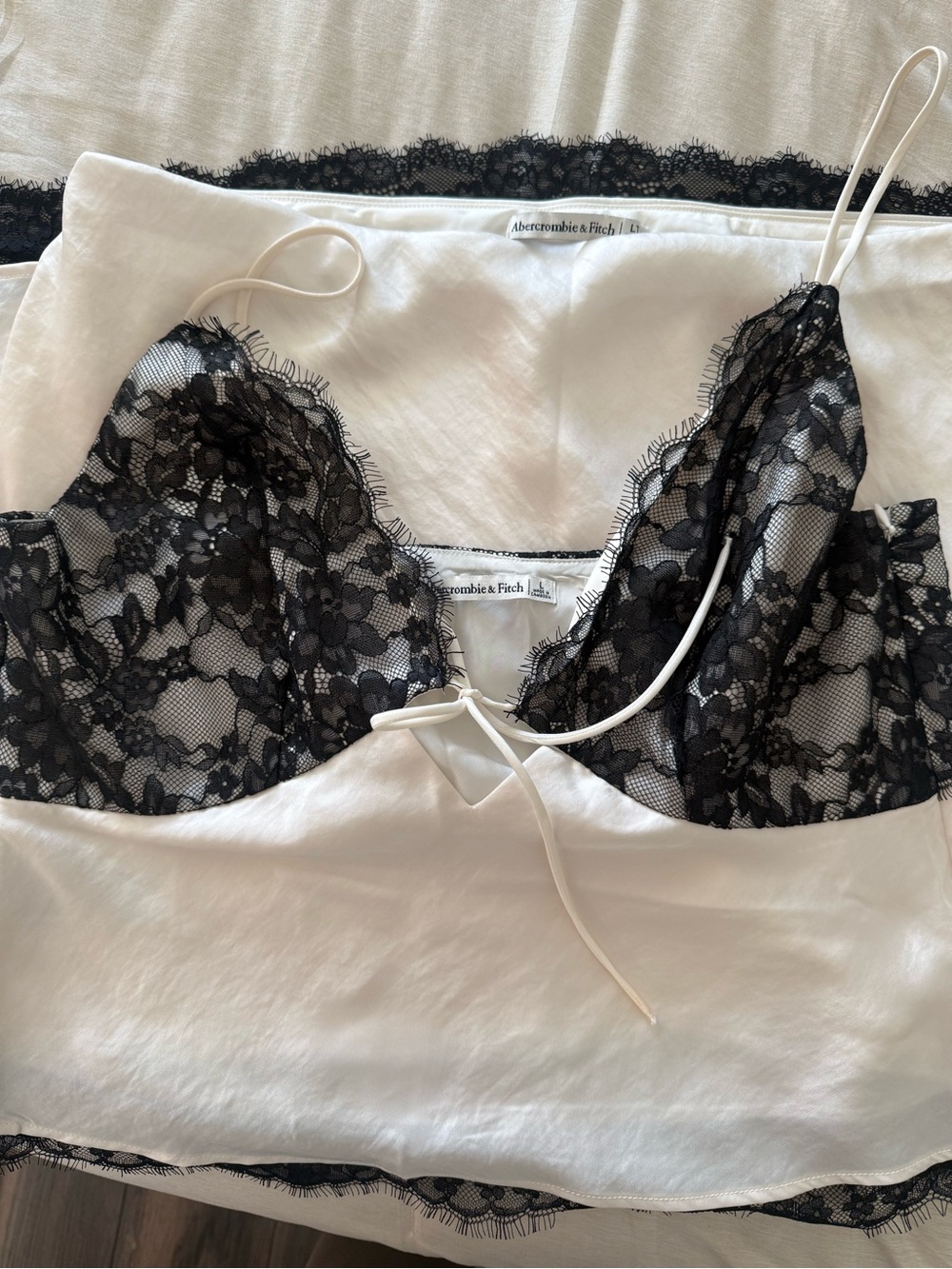 Abercrombie & Fitch Cream Dress with Matching Shawl